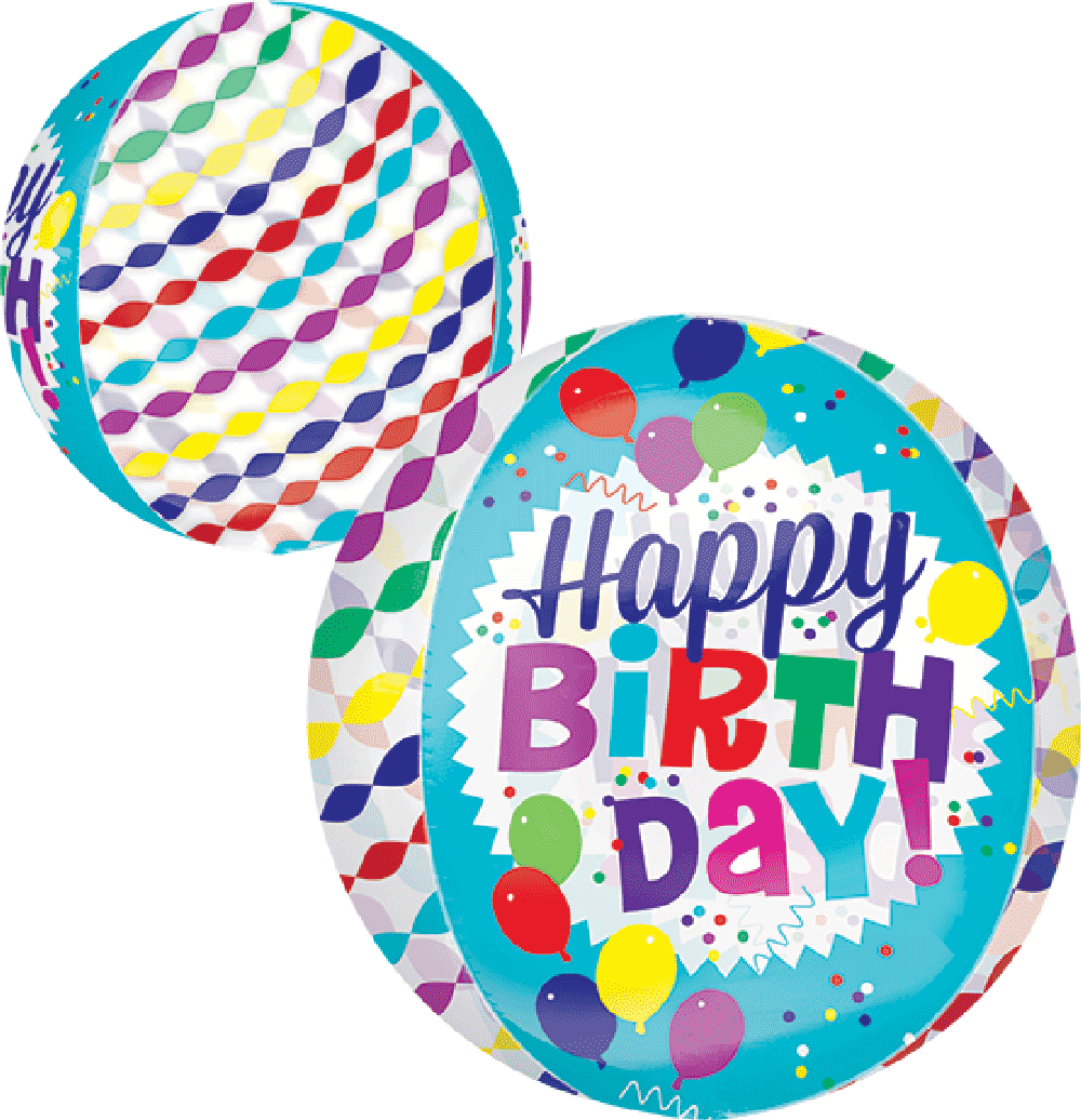 Happy Birthday Streamer Burst