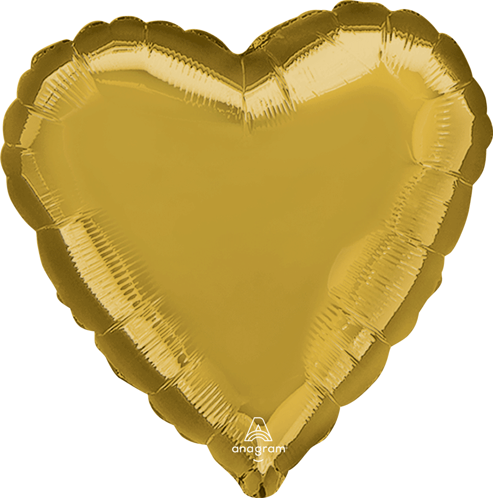 Jmboh Met Metallic Gold Heart