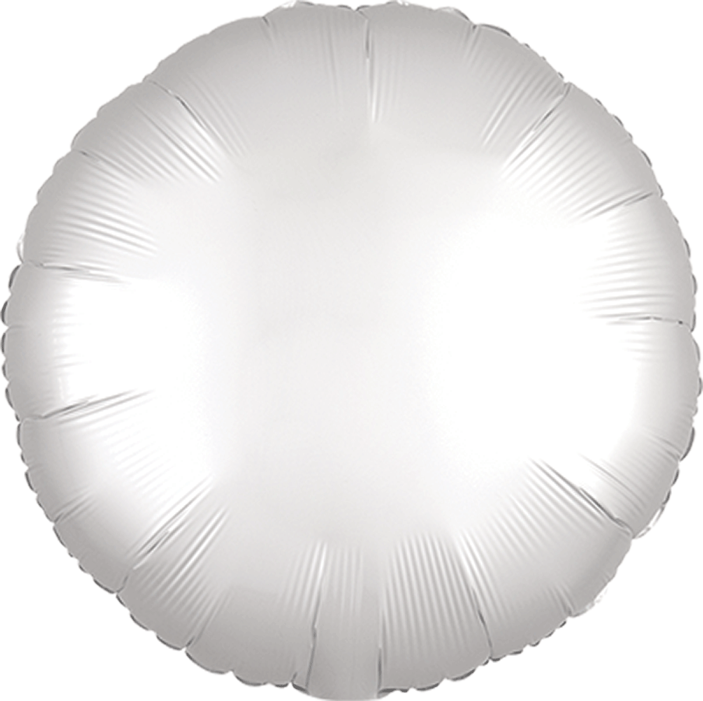 17C Met Satin Luxe White Satin Circle