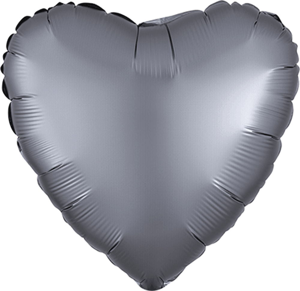 17H Met Satin Luxe Graphite Heart