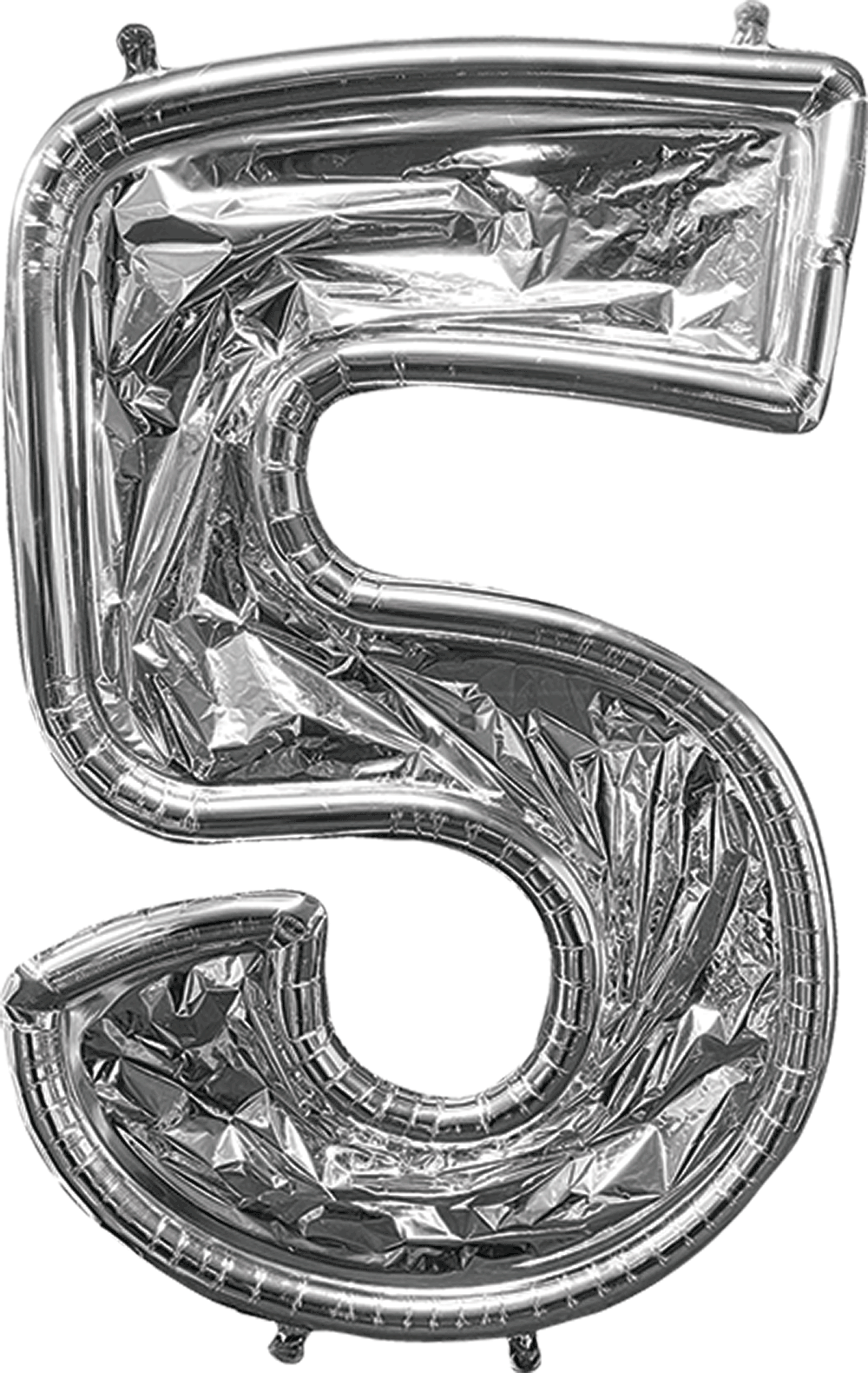 BalloonFormz Number 5 Silver