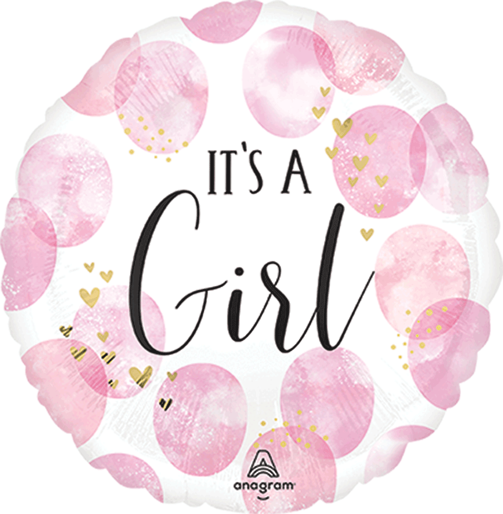 Baby Girl Pink Watercolor