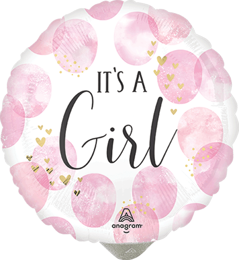 Baby Girl Pink Watercolor