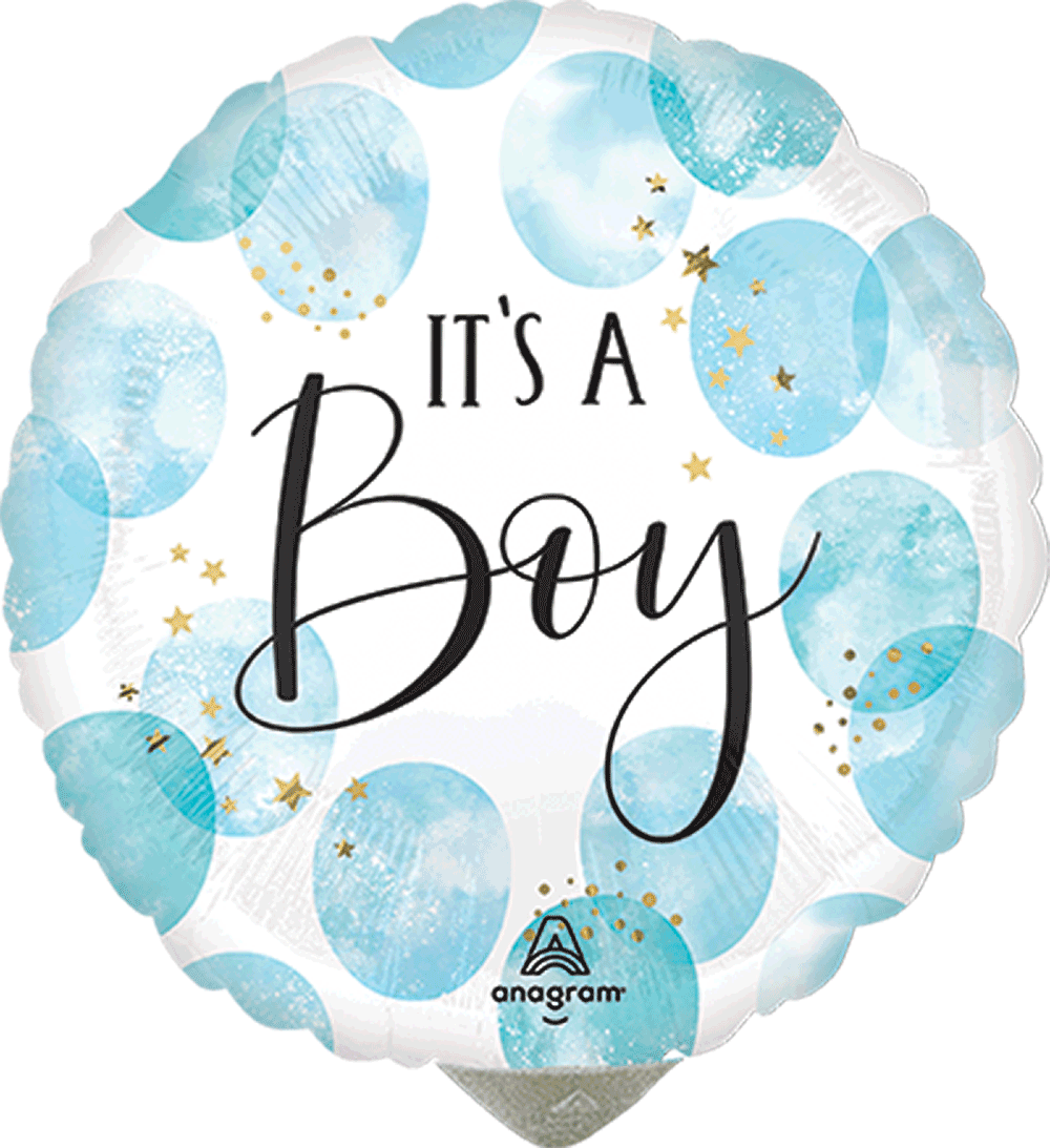 Baby Boy Blue Watercolor