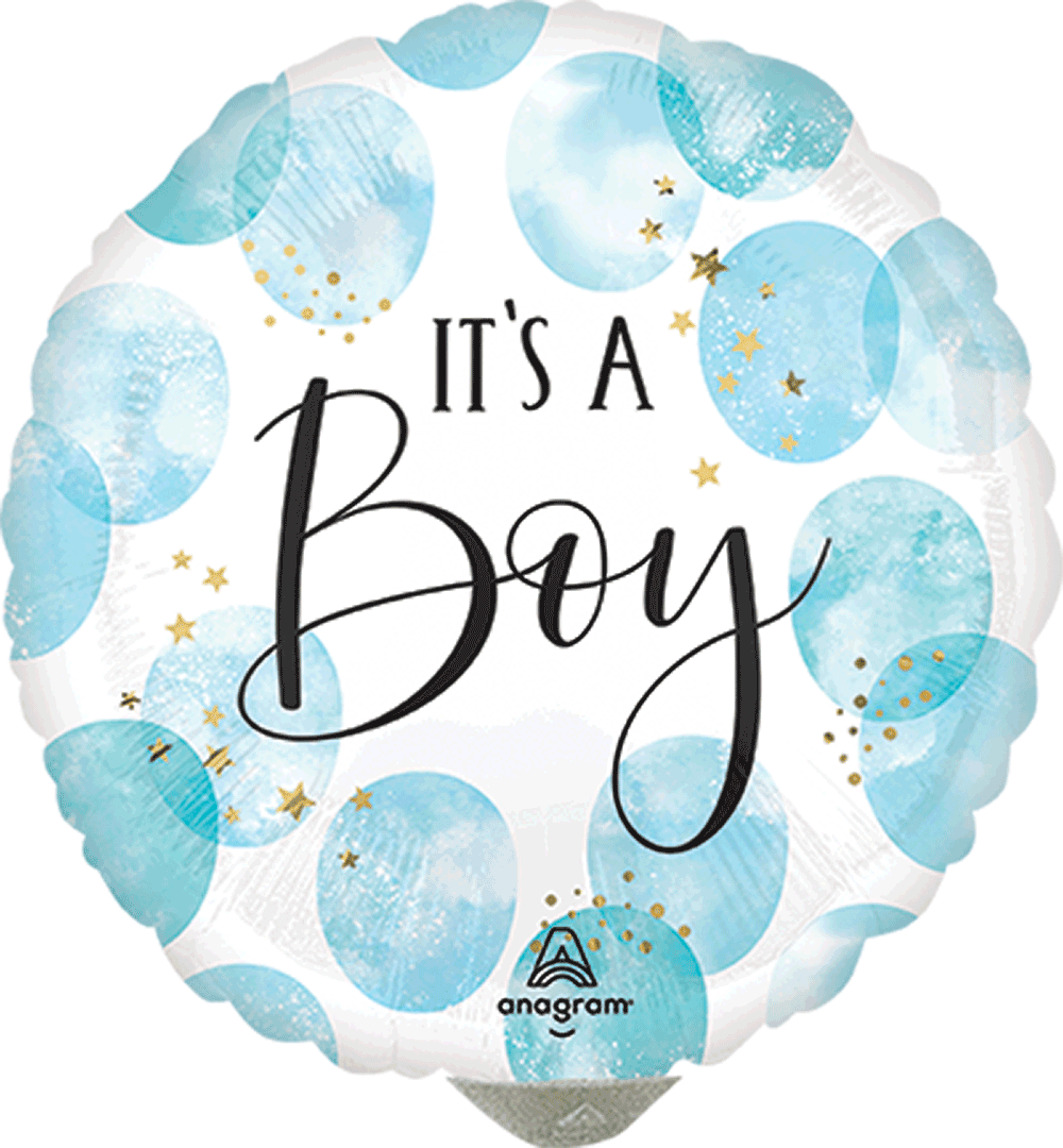 Baby Boy Blue Watercolor