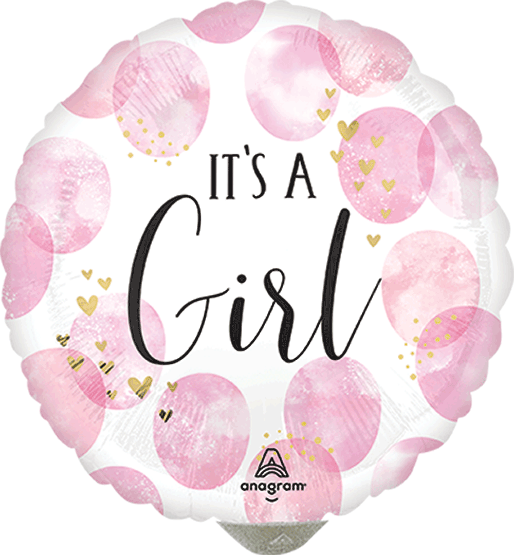 Baby Girl Pink Watercolor