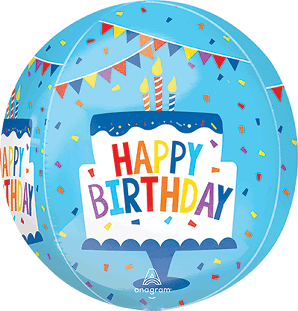 Orbz Happy Birthday Tiered Cake