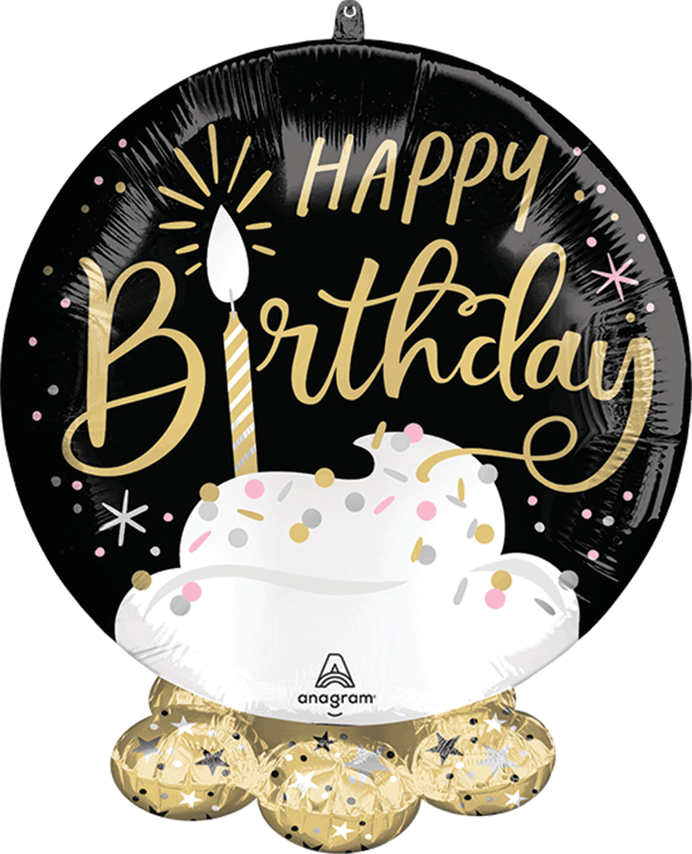 Frillz Met Black Silver Gold Birthday