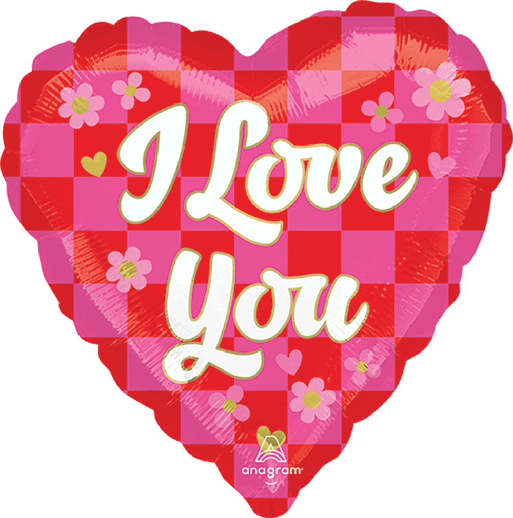 I Love You Checkerboard