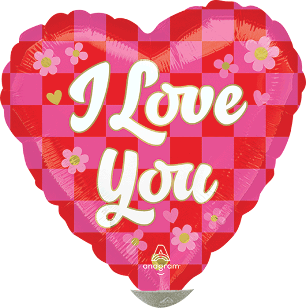 I Love You Checkerboard