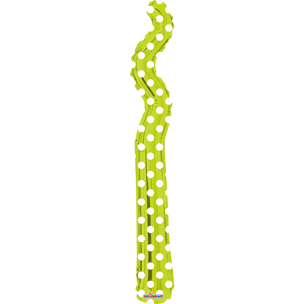 Kurly Zig Zag Met Kiwi Dots