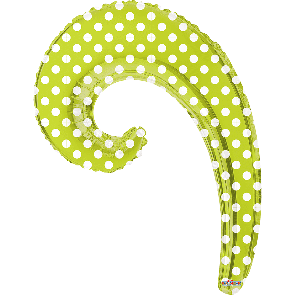 Kurly Wave Met Kiwi Dots