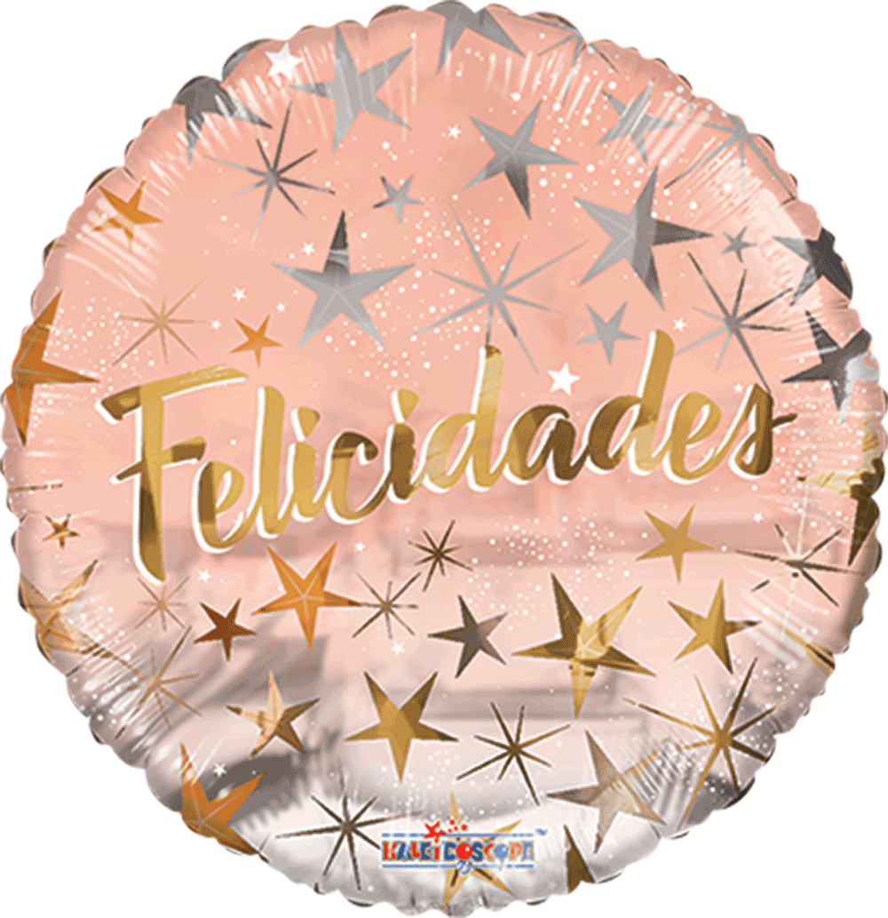 Felicidades Estrellas Rose Gold