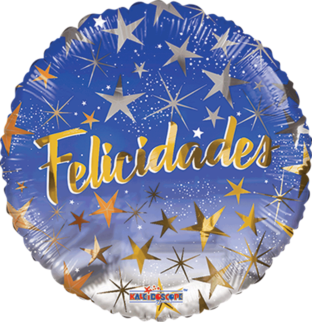 Felicidades Estrellas Azul