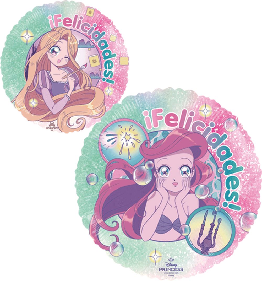 Ariel Y Rapunzel Manga Felicidades