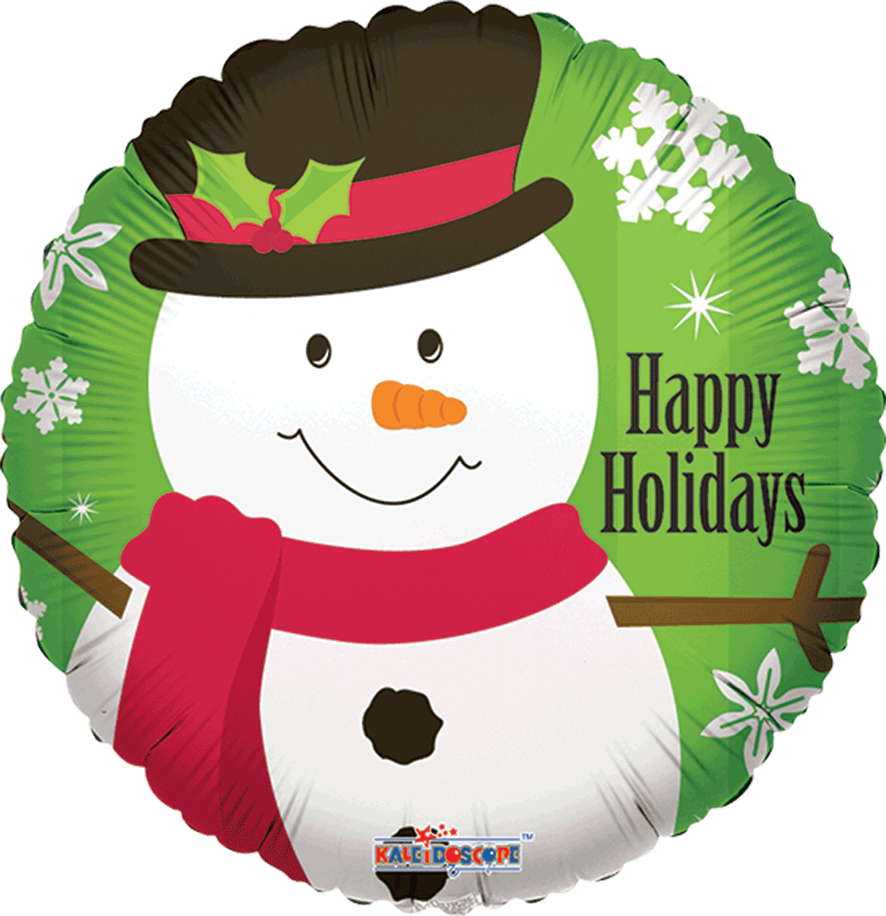 Snowman With Snowflakes